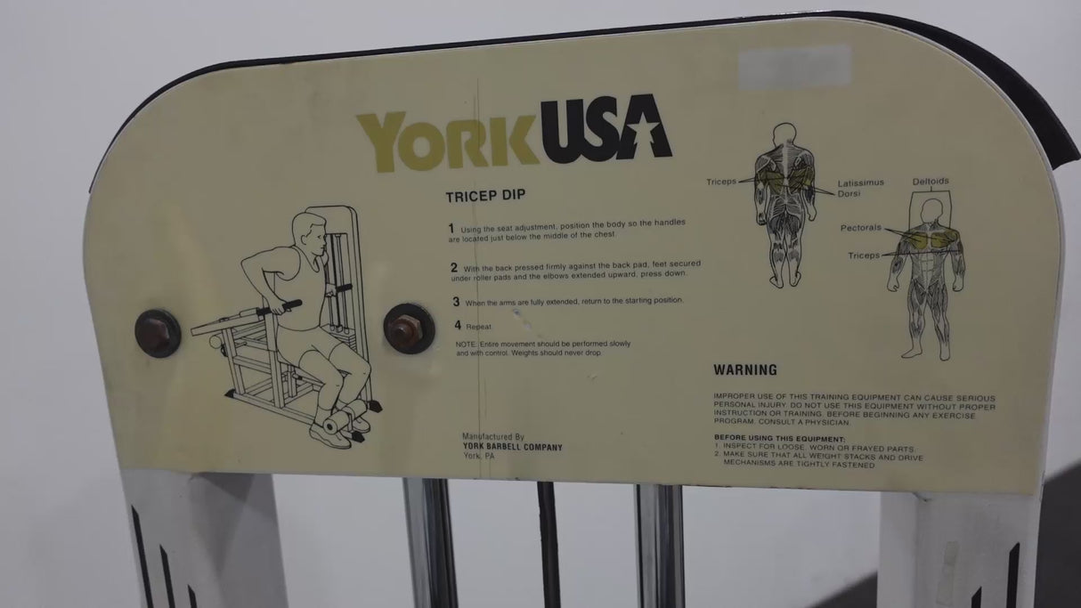 York USA | Tricep Dip • None