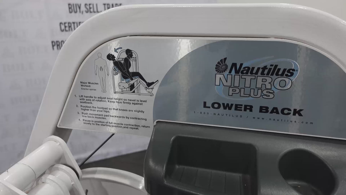 Nautilus | Nitro Plus Lower Back S5LB | S5LBXX040027