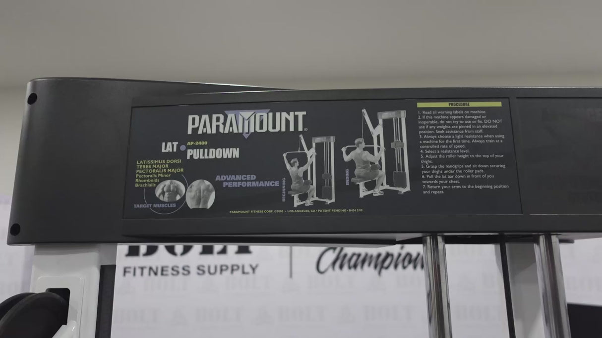 Paramount | AP-2400 Lat Pulldown | AP-240011015